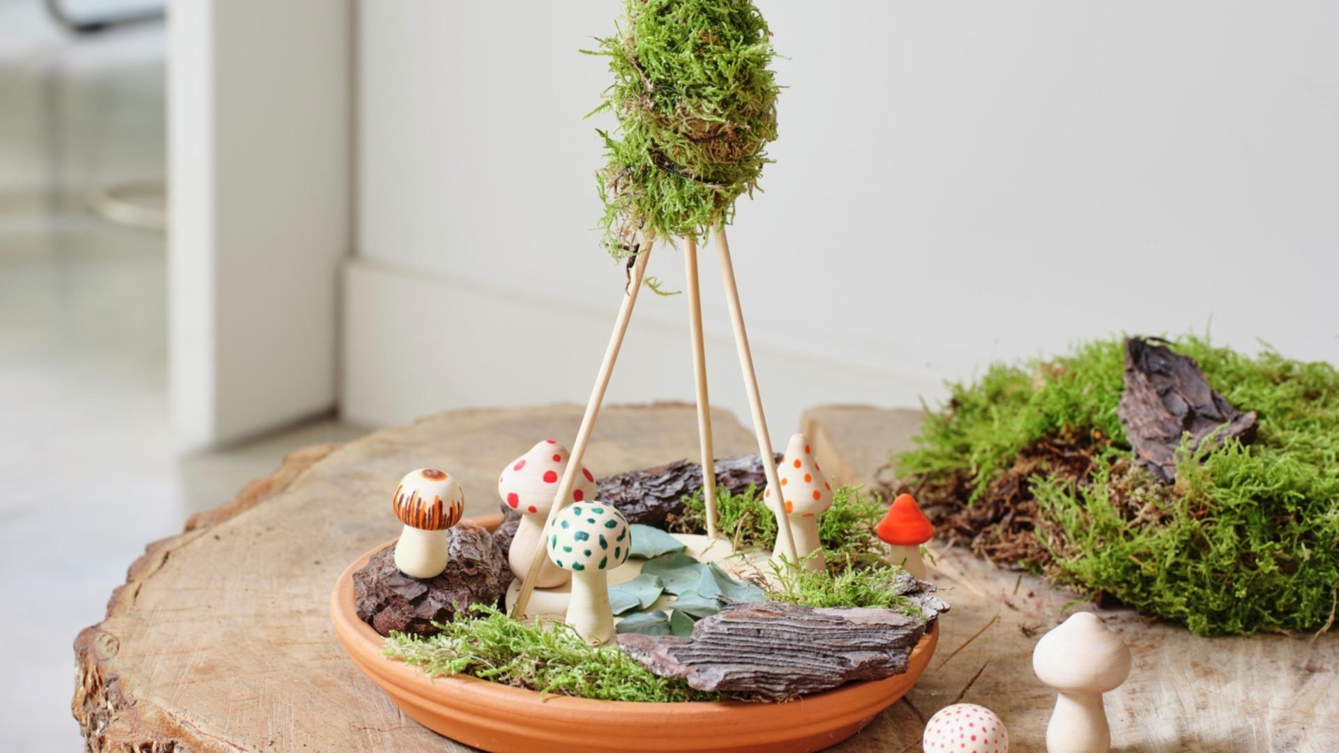 Kidsworkshop Herfstig Minibos bij Intratuin Almelo