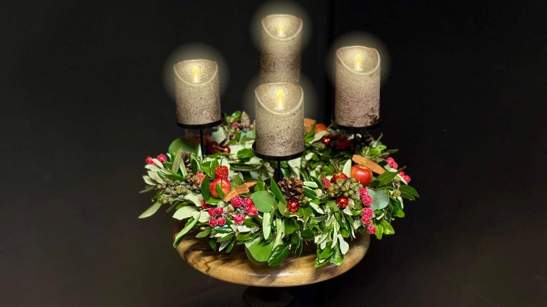 Workshop Rode advent krans